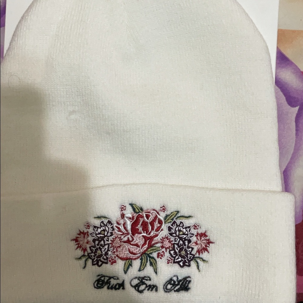SUPREME BEANIE FUCK EM ALL